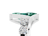 White gold Bezel Set Marquise Cut Diamond Split Shank Ring_5