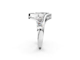 White gold Bezel Set Marquise Diamond Split Shank Ring_13