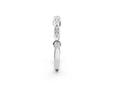 White gold Bezel Set Marquise and Round Diamond Contour Band_23