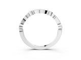White gold Bezel Set Marquise and Round Diamond Contour Band_24