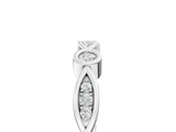 White gold Bezel Set Marquise and Round Diamond Contour Band_26