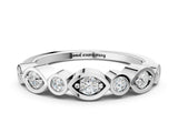White gold Bezel Set Mixed Shape Diamond Eternity Band_21