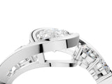 White gold Bezel Set Oval Diamond Split Shank Ring_7