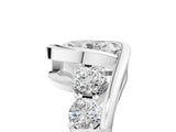 White gold Bezel Set Oval Diamond Split Shank Ring_8