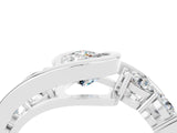 White gold Bezel Set Pear Cut Diamond Split Shank Ring_4