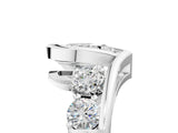 White gold Bezel Set Pear Diamond Split Shank Ring_8