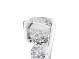 White gold Bezel Set Princess Diamond Split Shank Ring_8