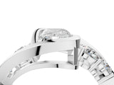 White gold Bezel Set Radiant Diamond Split Shank Ring_15