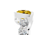 White gold Bezel Set Round Cut Diamond Split Shank Ring_17