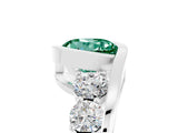 White gold Bezel Set Round Cut Diamond Split Shank Ring_17