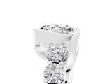 White gold Bezel Set Round Cut Diamond Split Shank Ring_23