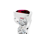 White gold Bezel Set Round Cut Diamond Split Shank Ring_23