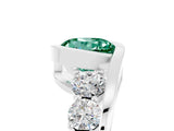 White gold Bezel Set Round Cut Diamond Split Shank Ring_5
