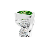 White gold Bezel Set Round Cut Diamond Split Shank Ring_5