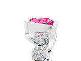 White gold Bezel Set Round Cut Diamond Split Shank Ring_5