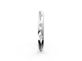 White gold Bezel Set Round Diamond Comfort Fit Band_37