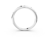 White gold Bezel Set Round Diamond Comfort Fit Band_38