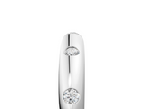 White gold Bezel Set Round Diamond Comfort Fit Band_40
