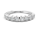White gold Bezel Set Round Diamond Eternity Band_16