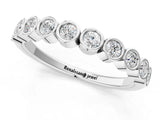 White gold Bezel Set Round Diamond Eternity Band_17