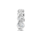 White gold Bezel Set Round Diamond Eternity Band_21