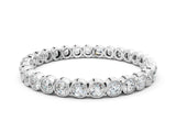 White gold Bezel-Set Round Diamond Eternity Band_2