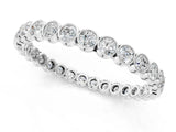 White gold Bezel-Set Round Diamond Eternity Band_3
