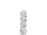 White gold Bezel-Set Round Diamond Eternity Band_7