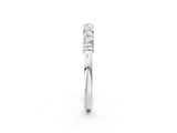 White gold Bezel-Set Round Diamond Half-Eternity Band_6