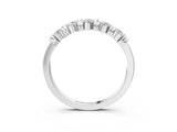 White gold Bezel-Set Round Diamond Half-Eternity Band_7