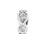 White gold Bezel Set Round Diamond Marquise Band_40