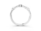 White gold Bezel Set Round Diamond Pavé Band_6