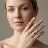 White gold Bezel Set Round Diamond Split Shank Ring_67