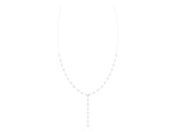 White gold Bezel-Set Round Diamond Station Y Necklace_6
