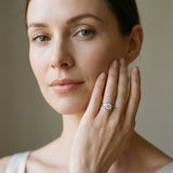White gold Bezel Set Round Solitaire Diamond Ring with Smooth Band_13