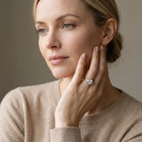 White gold Bezel Set Round Solitaire Ring with Plain Band_3