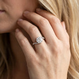 White gold Bezel Set Round Solitaire Twist Band Engagement Ring_29
