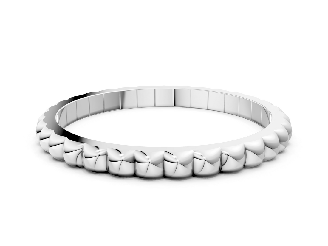 White gold Bezel Set Round Stone Eternity Band_35