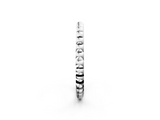 White gold Bezel Set Round Stone Eternity Band_37