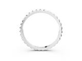 White gold Bezel Set Round Stone Eternity Band_38