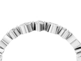 White gold Bezel and Prong Set Round Diamond Half Eternity Band_25