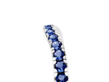 White gold Blue Sapphire Pavé Curved Wedding Band_11