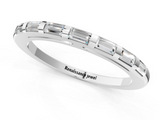 White gold Channel Set Baguette Diamond Eternity Band_20