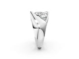 White gold Channel Set Cushion Diamond Crossover Band_8