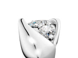 White gold Channel Set Pear Diamond Crossover Band_11
