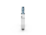 White gold Channel Set Princess Cut Aquamarine Eternity Band_26