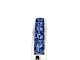 White gold Channel Set Princess Cut Blue Sapphire Eternity Band_11