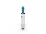 White gold Channel Set Princess Cut Blue Topaz Eternity Band_86