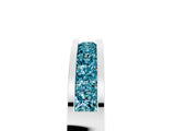 White gold Channel Set Princess Cut Blue Topaz Eternity Band_95