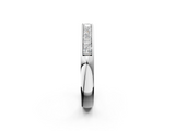 White gold Channel Set Princess Cut Diamond Eternity Band_104